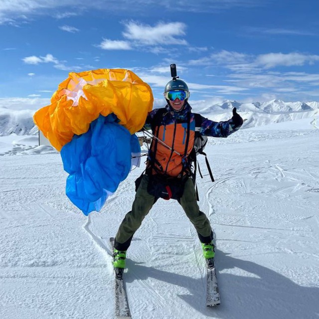Paragliding pilot and instructor Oleksii Boiarchuk